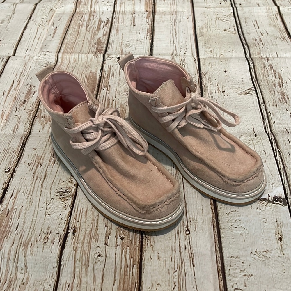 Gap Girls Pink Moccasin Ankle Boot
